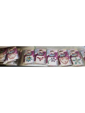 Jewelry Body Jewelry 12 2 each 6 Designs Peel and Stick 1 1/2 " to 2"